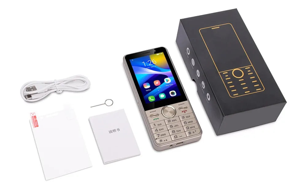 UNIWA HOPE XS17 4G Touch Screen Keypad Phone Android 8.1 Dual SIM Card 3.5 Inch 2GB RAM+16GB ROM 2500mAh Cellphone Whatsapp GPS