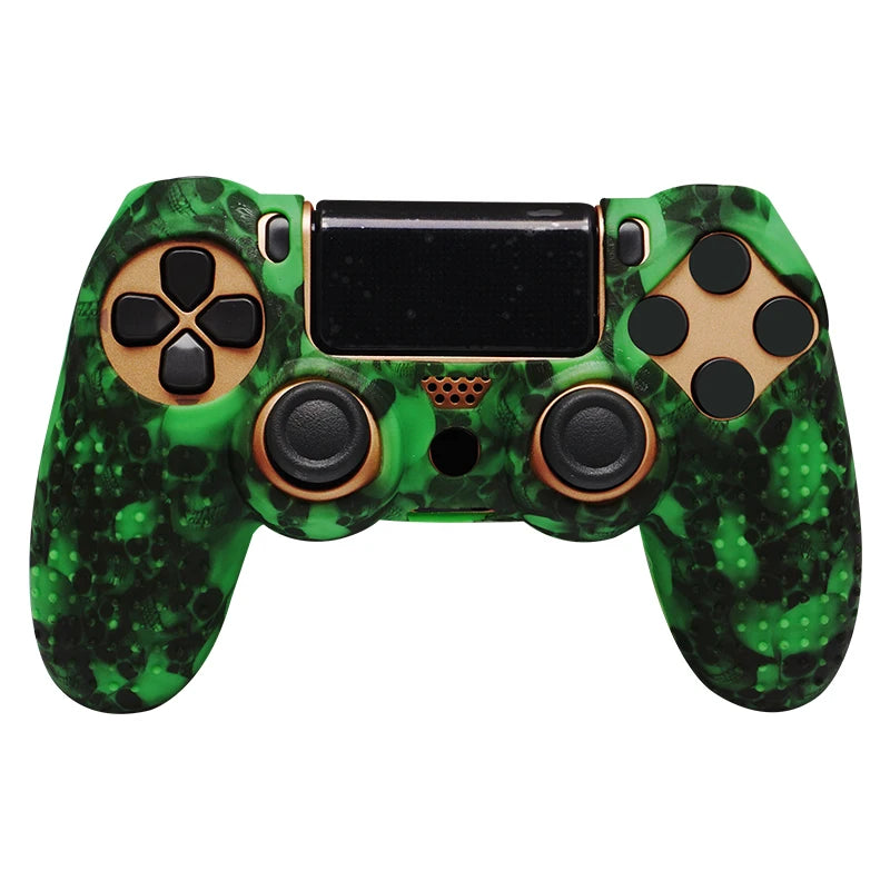Coque de protection antidérapante en silicone souple pour manette SONY Playstation 4 PS4, compatible avec les gamepads PS4 Pro Slim
