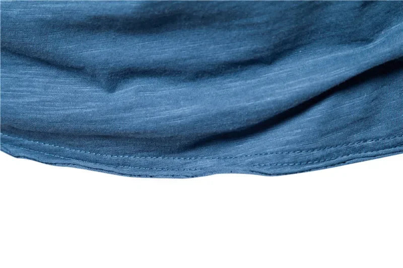 AIOPESON 5 PCS SET 100% COTTON V-neck T-shirts Men Casual Slim Fit Solid Color Summer T Shirt for Men Brand New Quality