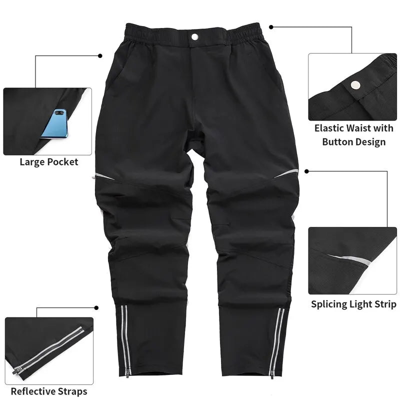Pantalon de cyclisme WEST BIKING Pantalon de sport d'extérieur printemps-été Pantalon de cyclisme de course respirant et confortable pour homme