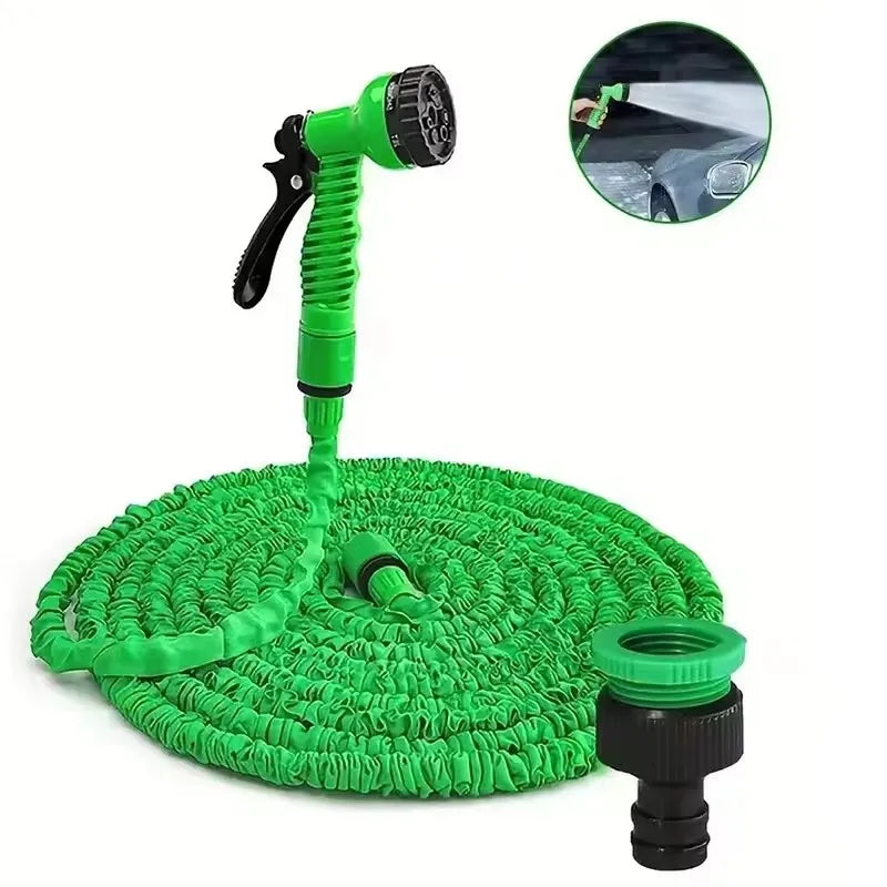 Tuyau d'arrosage magique extensible 25FT-200FT Léger Matériaux Durables 7 Fonctions de Pulvérisation Pistolet Outils d'Arrosage pour Maison et Jardin