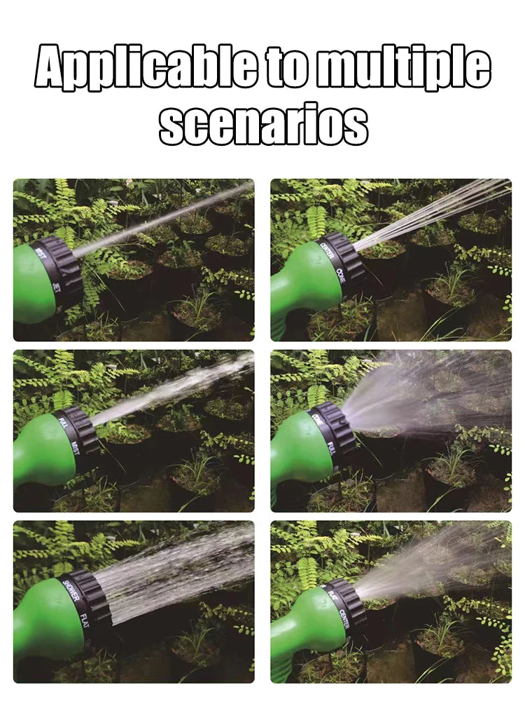 Tuyau d'eau télescopique, tuyau d'eau de jardin, pistolet à eau haute pression, tuyau d'eau de lavage de voiture de jardin