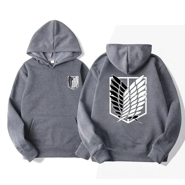 Japan Anime Attack on Titan Herren Hoodies Frühling Herbst Hip Hop Casual Pullover Top Hoodie Mode Sweatshirts Jogging Sportbekleidung