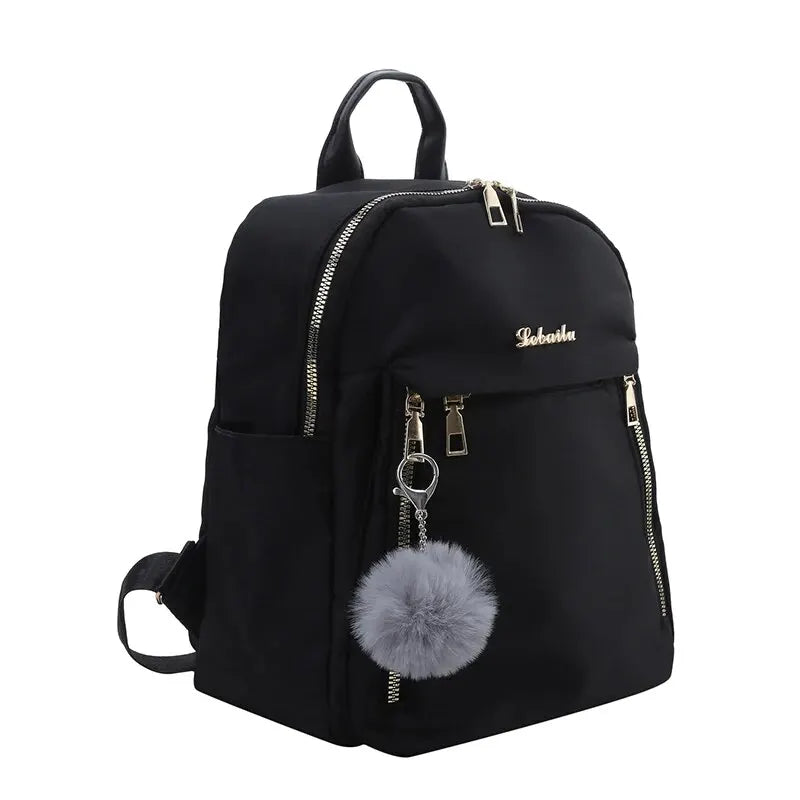 Sacs à dos simples grande capacité nouveau sac de voyage noir pour femmes sac à dos étudiant Harajuku solide unisexe sacs Streetwear