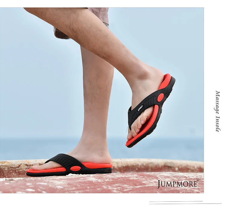 Tongs de Massage Hommes Pantoufles d'Été Sandales de Plage Confortables Hommes Chaussures Décontractées Mode Hommes Tongs Chaussures Tendance 2023