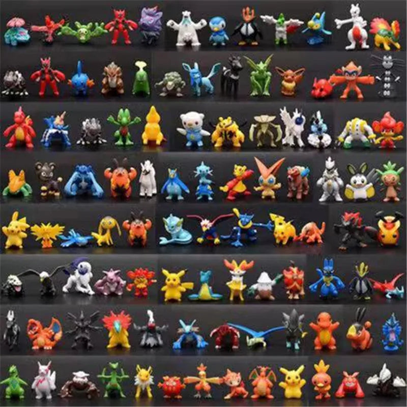 3-144 PCS Figure set Gift Box Christmas Gift Action Toys Genuine  Anime Figure Pokemon Toys For Children