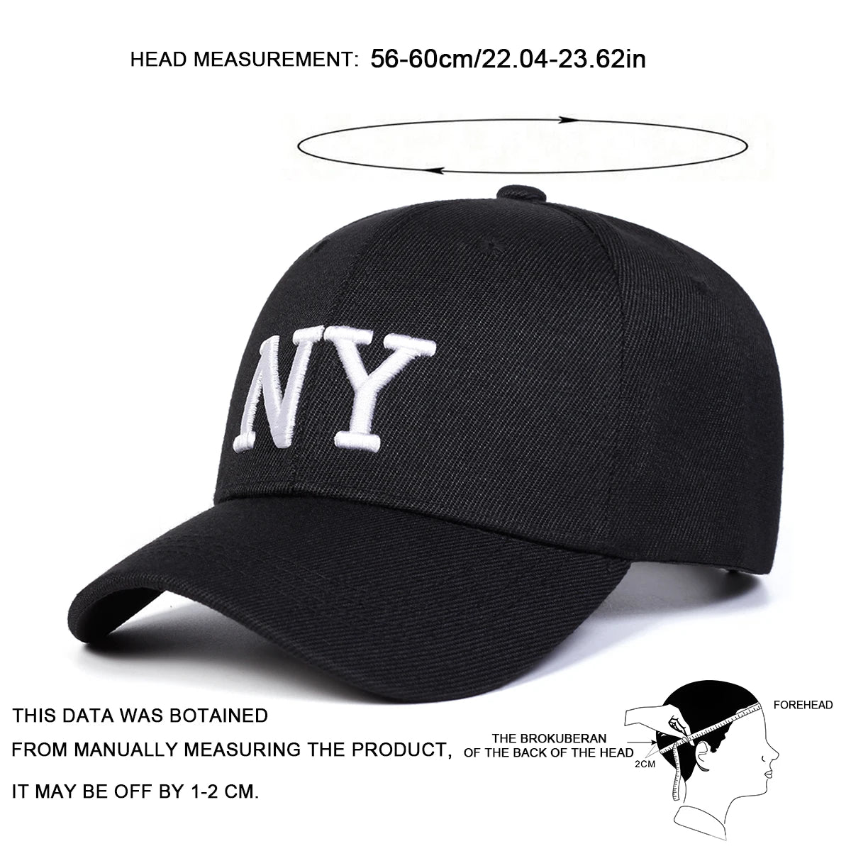 Unisex NY Letter Stickerei Baseball Caps Frühling Herbst Outdoor Verstellbare Freizeit Hüte Sonnencreme Hut Sportmütze