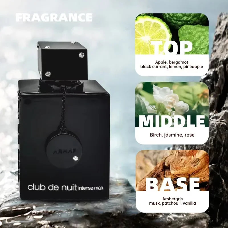 Parfum Arabe Nightclub Carnival, Parfum Homme et Femme de Haute Qualité, Parfum Longue Durée, Spray Corporel Neutre et Fort