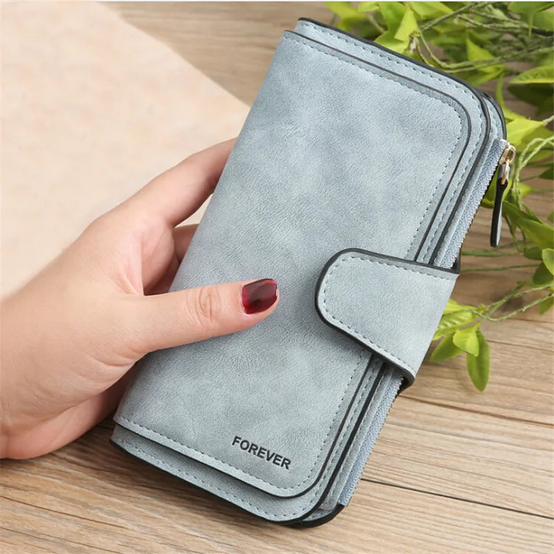 Damen-Leder-Geldbörse, hochwertiges Damen-Clutch, Lady Purses, große Kapazität, Wallets, Carteira Feminina, 5 Auswahlmöglichkeiten