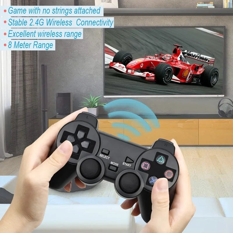 Hot Sale Wireless Gamepad for PS2 Controller for Playstation 2 Console Joystick 2.4G Double Vibration Shock Joypad USB PC Game