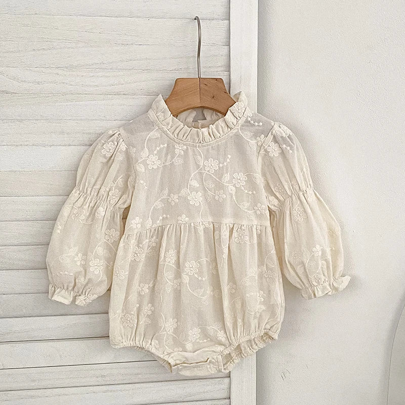 Nouvelle robe de sœur automne 0-6 ans, robe de soirée pour fille, barboteuse brodée pour bébé fille, robe de princesse en coton pour enfants, fête d'anniversaire de sœur