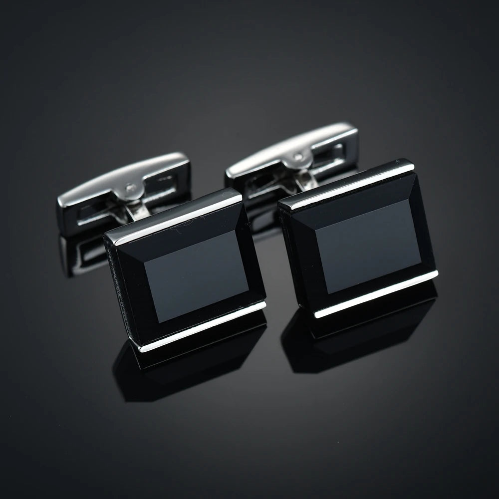 Quality Gems Craft Manschettenknöpfe Blumenmuster Golden Horse Muster Stoff Französische Ovale Hemd gemelos cuff links