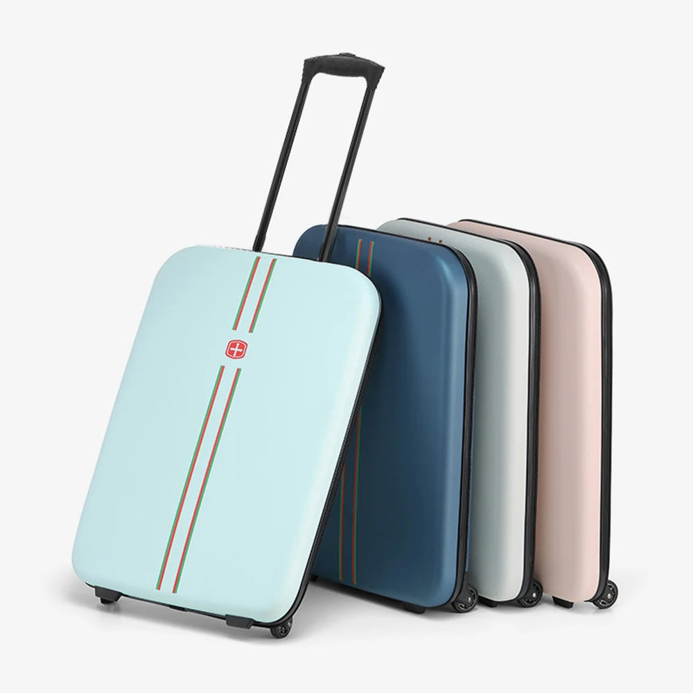 Neue Ankunft Klappbarer Trolley-Tasche 24" Koffer für Geschäftsreisen Leichter Klappbarer Schulranzen Mode-Koffer Geschenk