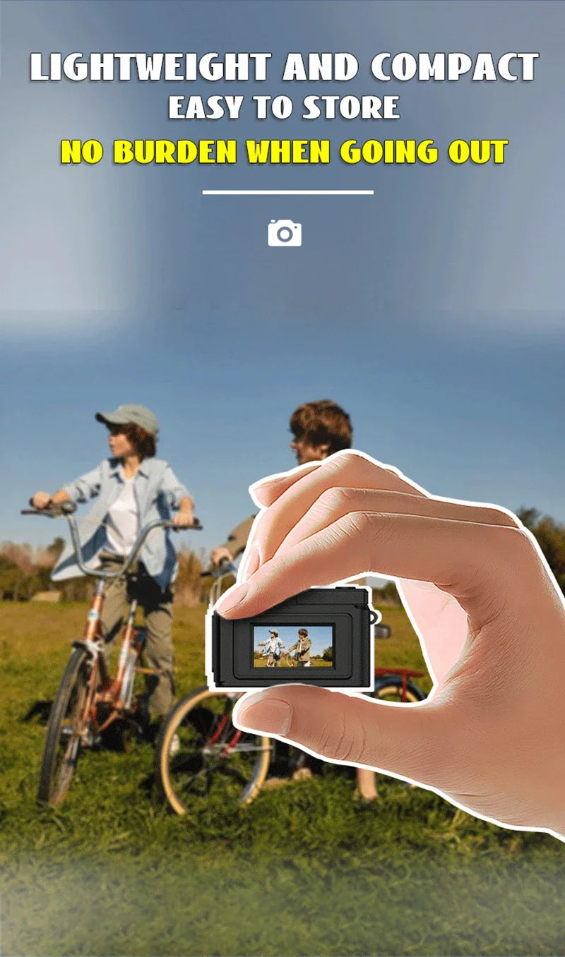 Lenovo Mini-Daumenkamera mit HD-Objektiv für Schüler zum Fotografieren Kompakt Tragbar mit Telefonübertragungsfunktion Geschenk