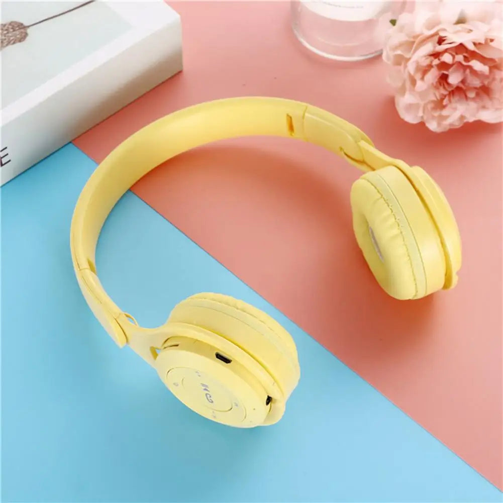 Écouteurs sans fil Bluetooth pour enfants, Casques stéréo pliables, Casques de jeu supra-auriculaires pour Android iOS