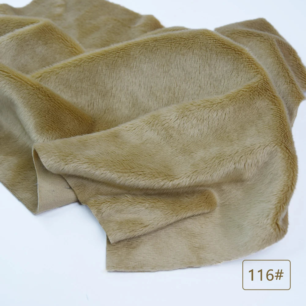 5mm Plüschstoff Verkauf unelastisch 45x50cm Kurzhaar Plüschstoff Kunstfell Polyesterfaser DIY Plüsch Nerzstoff