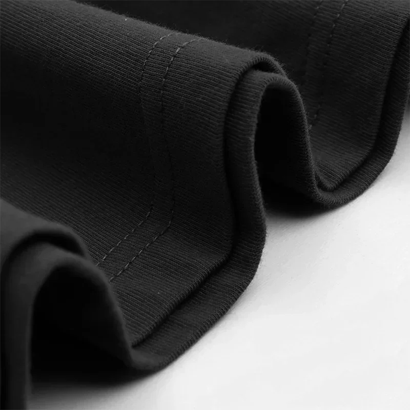 T-shirts de course pour hommes amples et oversize avec épaules tombantes en coton épais à manches courtes, vêtements de sport et de gym décontractés