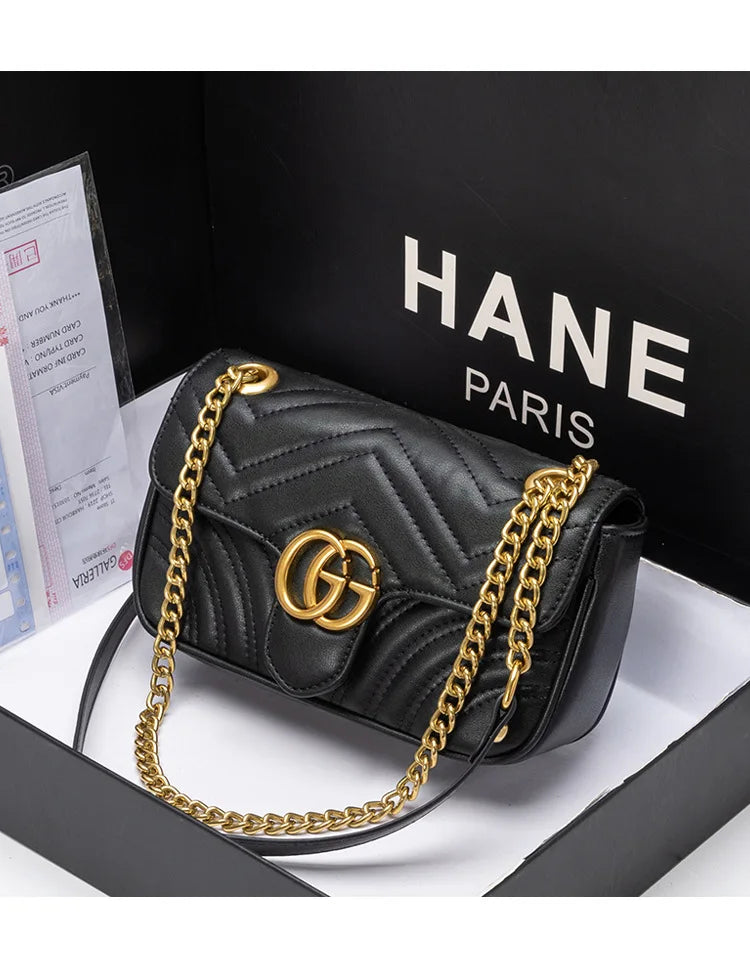 2025 new autumn small fragrant wind rhombus chain bag fashionable shoulder messenger bag
