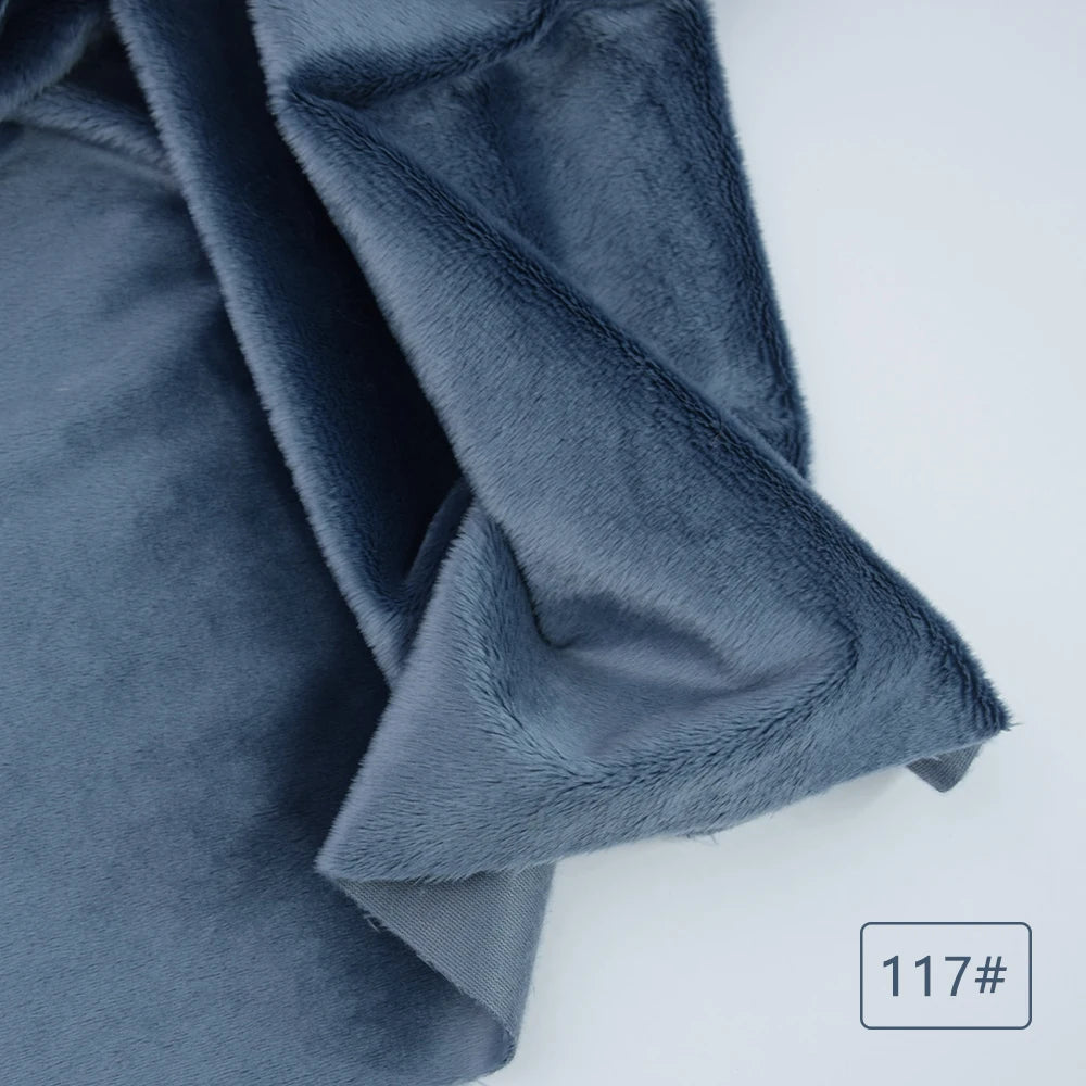 5mm plush fabric sales non elastic 45x50cm short hair plush fabric artificial fur polyester fiber DIY plush mink fabric
