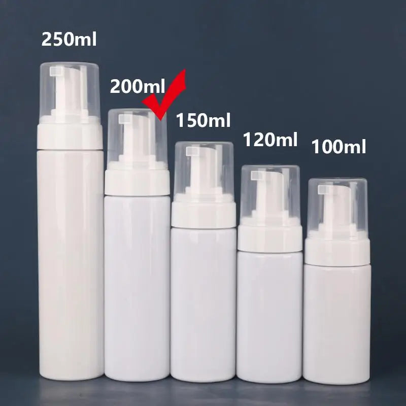 100/120/150/200/250ml Lotion Foam Pump Bottle Dispenser Empty Refillable For Hand Soap Shampoo Cleanser Container Potable Travel