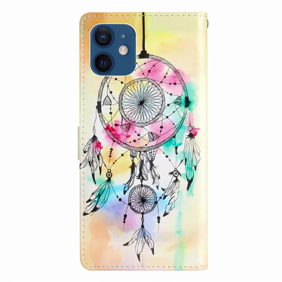 Joli étui à fleurs peintes pour Samsung Galaxy A03 A04S A05 A05S A06 A13 A14 A16 A23 A24 A25 A34 A35 A36 A52S A53 A54 A55 5G Coque