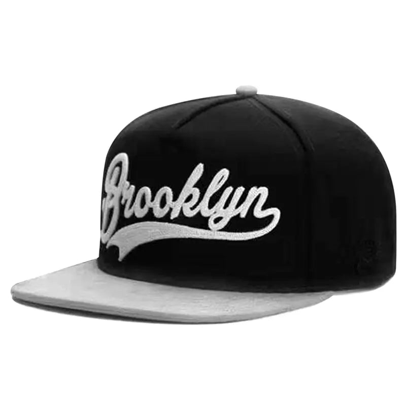 Casquettes de baseball décontractées unisexes Brooklyn brodées Hip-hop réglables pour l'extérieur Chapeau de soleil