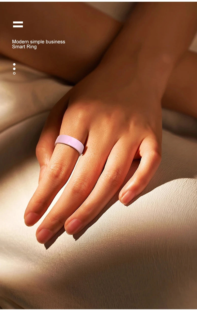 Bague Intelligente R12 Étanche 5ATM avec Étui de Chargement Hommes Femmes Moniteur de Fréquence Cardiaque et de Sommeil Smart Ring Sport Pour Téléphone Xiaomi Samsung