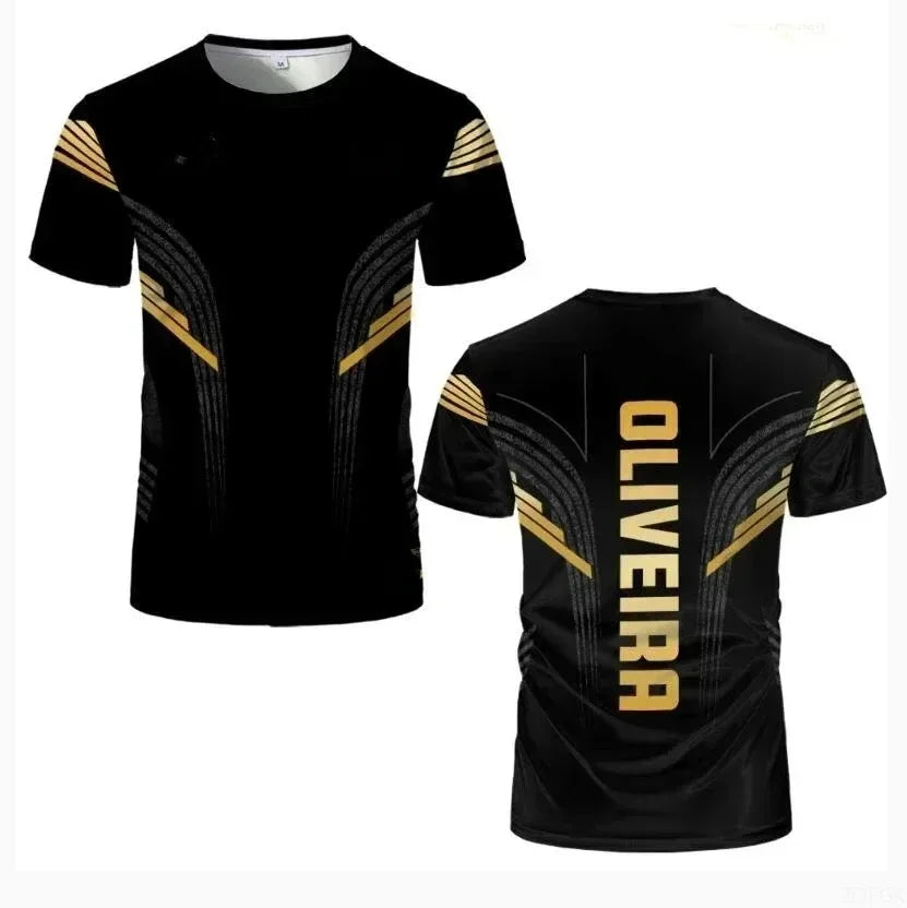 2026 Kampfsport-Wettbewerb T-Shirt Herren und Damen 3D-gedrucktes Oberteil Sommer Rundhals-Sportbekleidung Herren Outdoor Kurzarm-Oberteil