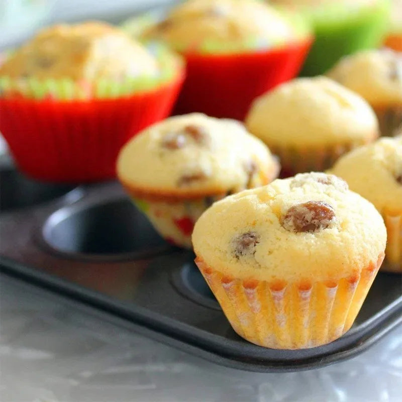 Moule à 6/12 cupcakes carrés, Plateau à muffins, Moule à cupcakes, Moule à muffins en acier carbone, Plaque de cuisson antiadhésive 657