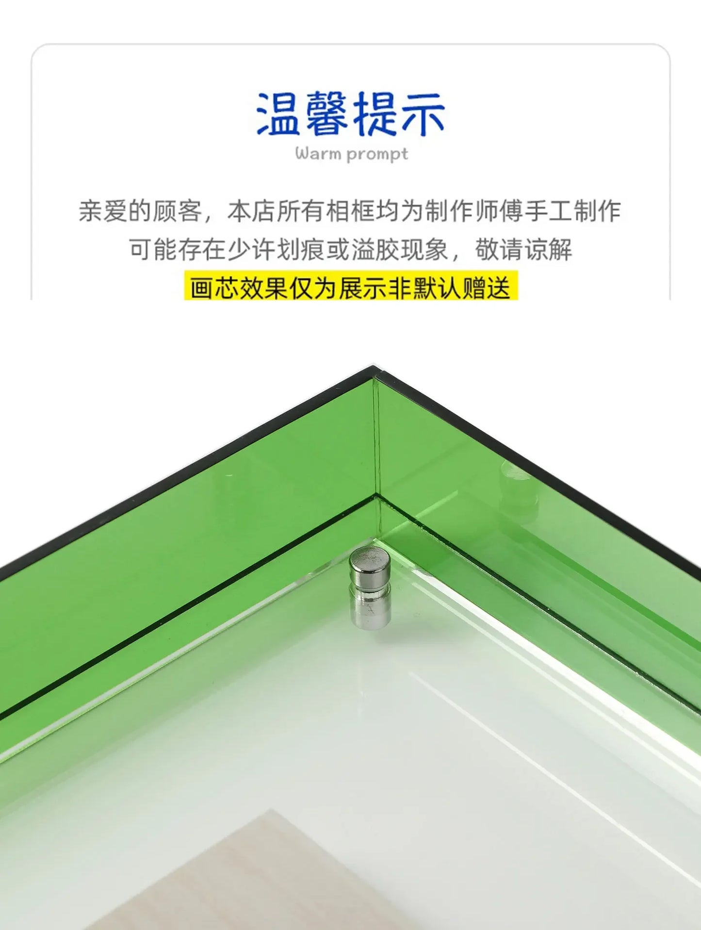 Transparenter Acryl-Fotorahmen DIY Poster Malerei Flur Schlafzimmer Wanddekoration Ins Style Tischbilderrahmen