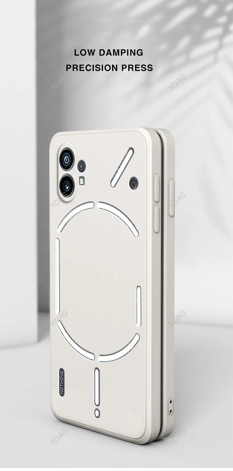 Coque de téléphone pour Nothing Phone (1) 1 One 5G A063 Housse de protection arrière en silicone liquide d'origine de haute qualité simple et tendance avec protection d'appareil photo