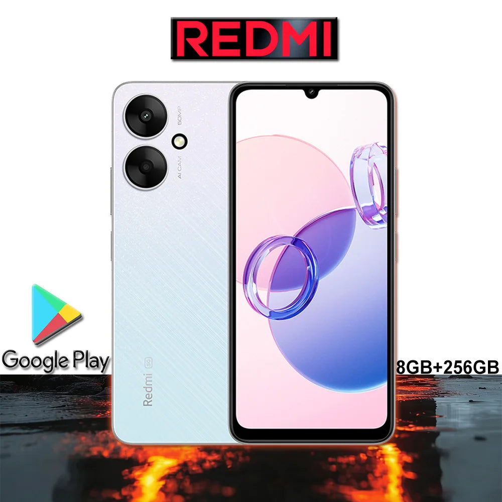 XIAOMI Redmi 13C smartphone tendance 6,74 pouces RAM : 8 Go ROM : 256 Go 5G NFC 5000 mAh 18 W Type-C LCD 90 Hz Téléphone de travail et de musique