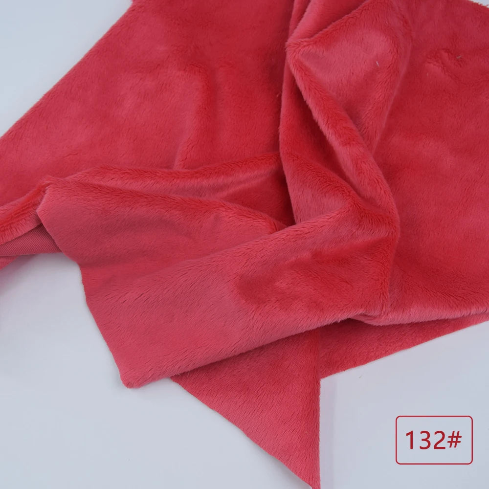 5mm plush fabric sales non elastic 45x50cm short hair plush fabric artificial fur polyester fiber DIY plush mink fabric
