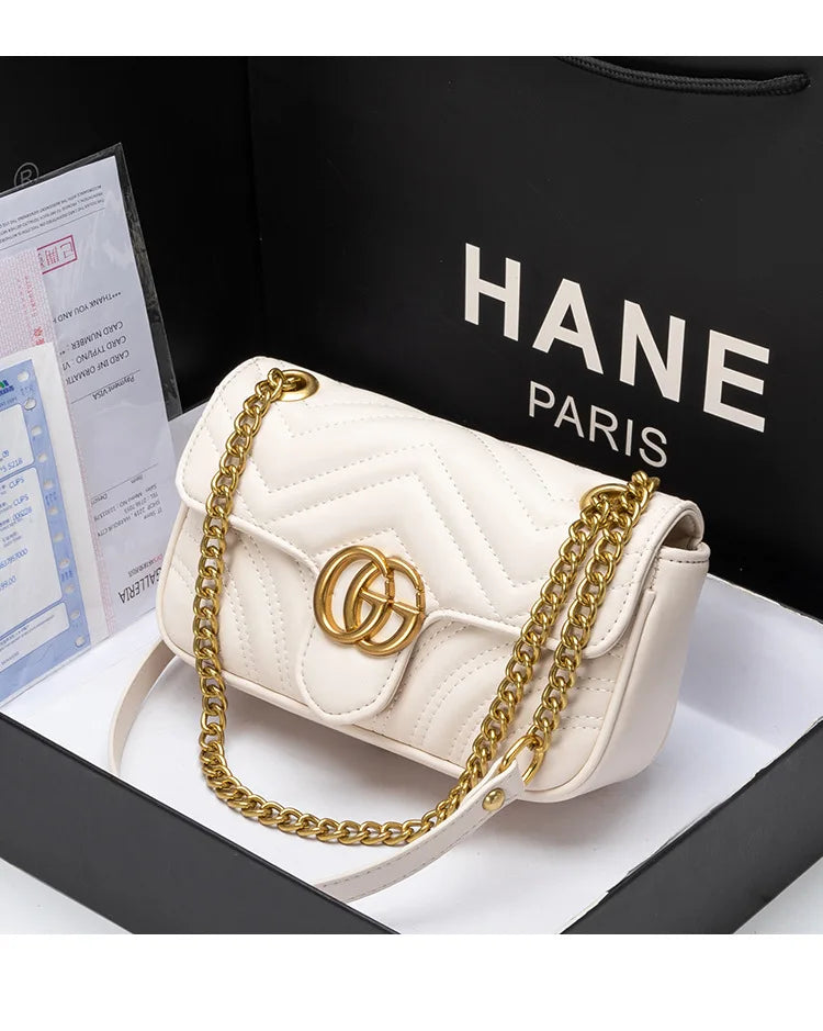 2025 new autumn small fragrant wind rhombus chain bag fashionable shoulder messenger bag