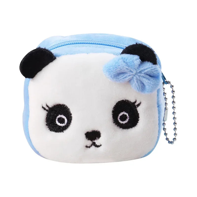 Cartoon Süße Schweinchen Geldbörse Kawaii Portemonnaie Weiche Plüsch Münztasche Schlüssel Kopfhörer Münz-Organizer Beutel Reißverschlusstasche Kindergeschenk
