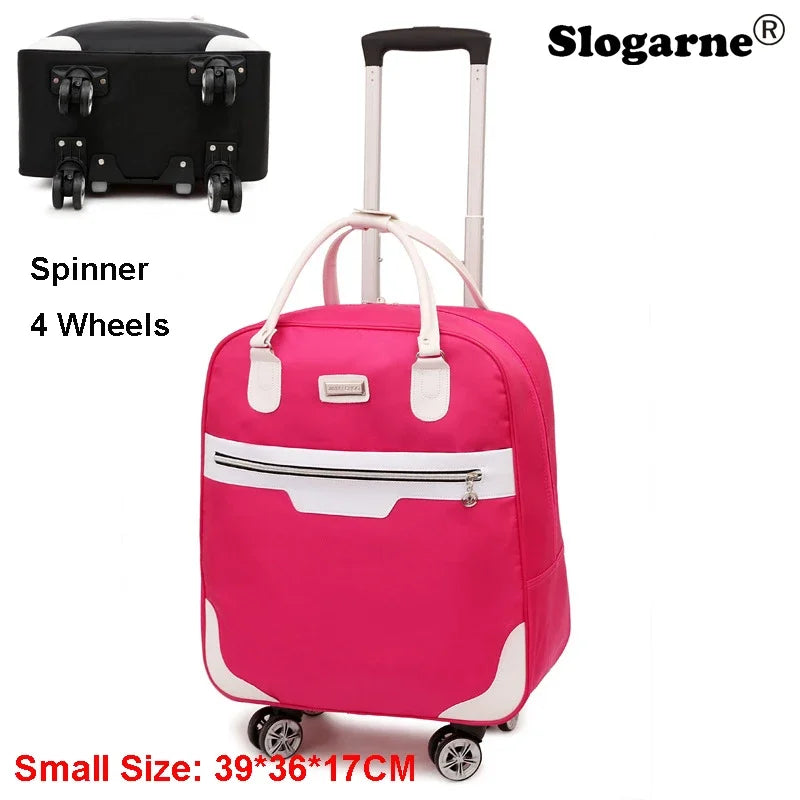 Fashion Rollkoffer Damen 4 Räder Spinner Reisetaschen Herren Geschäftsreise-Taschen Oxford-Koffer Wasserdichte Trolleys