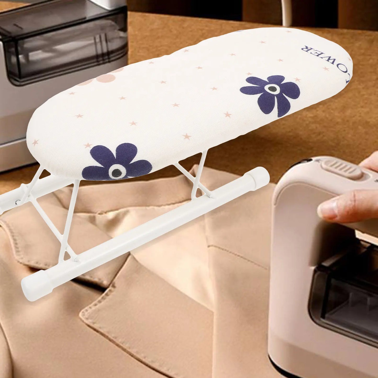 Mini Folding Ironing Board Portable Sturdy Frame Space Saving Ironing Rack for Home Dorm Office Use Housewarming Gift