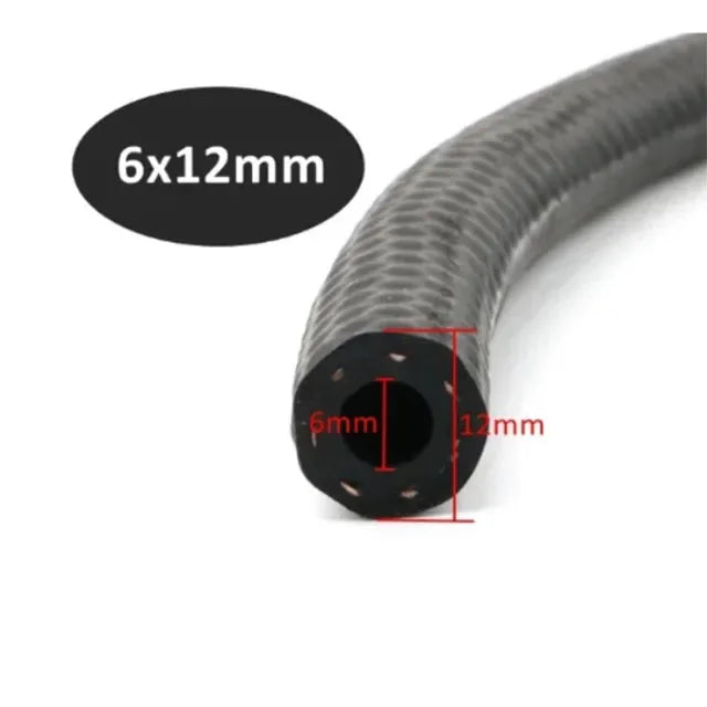 Tuyau de durite de voiture en caoutchouc résistant à l'huile diesel essence 4 5 6 8 10 12 13 14 16 19 22 25mm de diamètre, tube de tuyau de carburant en caoutchouc NBR flexible