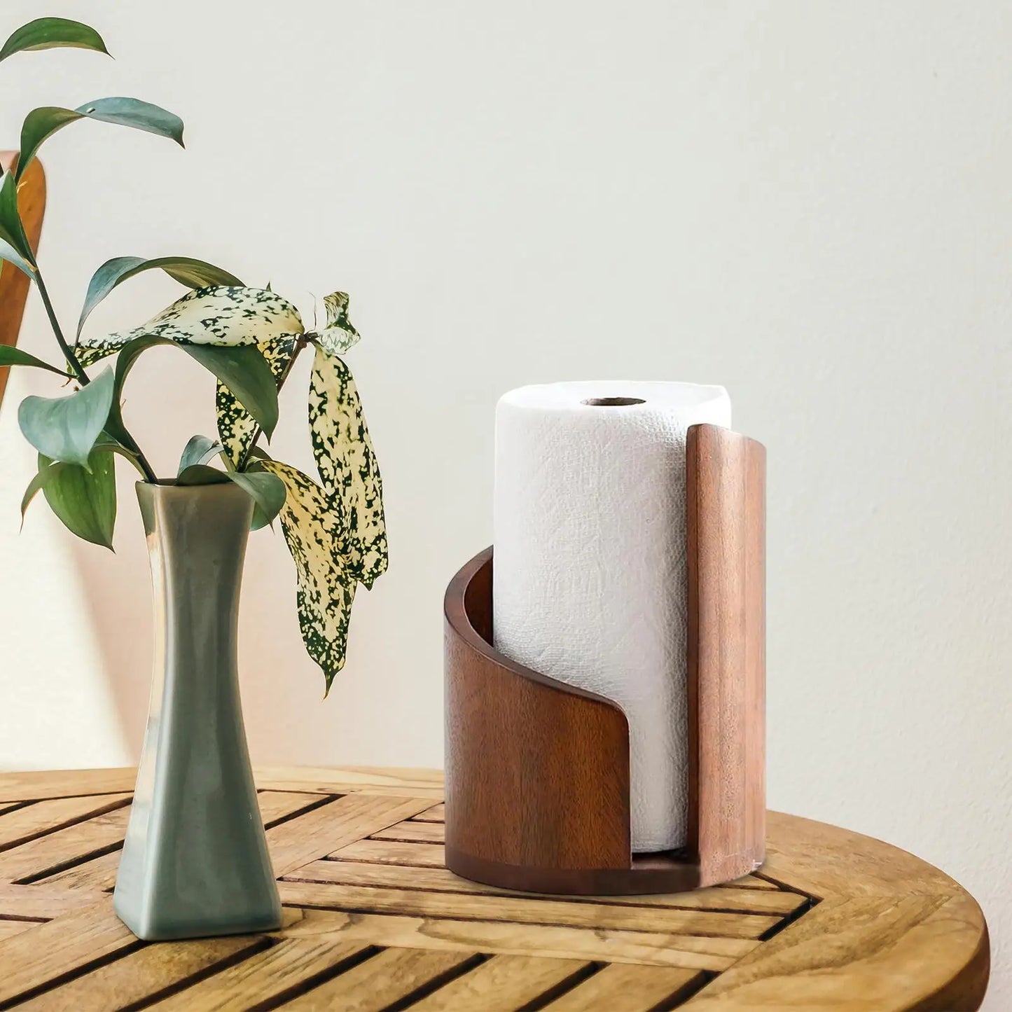Countertop Paper Towel Stand Holder Toilet Roll Holder Anti Slip Decorative Storage Stand for Home Kitchen Dining Room Office
