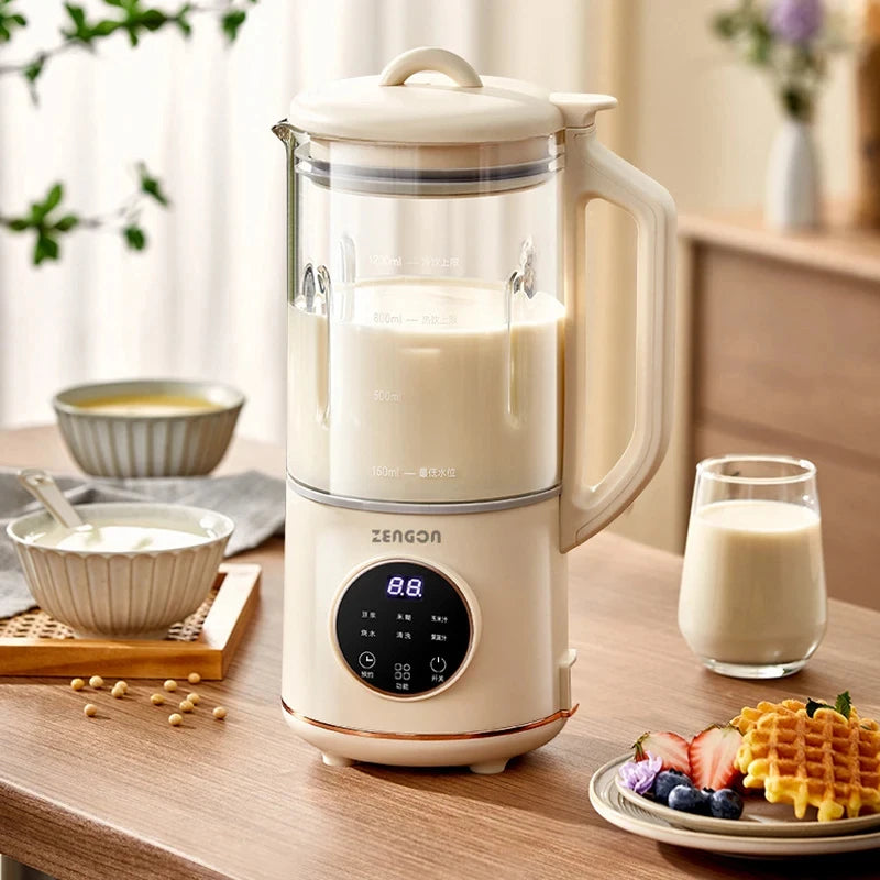 1.2L Soybean Milk Machine Electric Juicer Blender Mixer Soybean Milk Maker High Speed Blender Rice Paste Maker Breakfast Machine