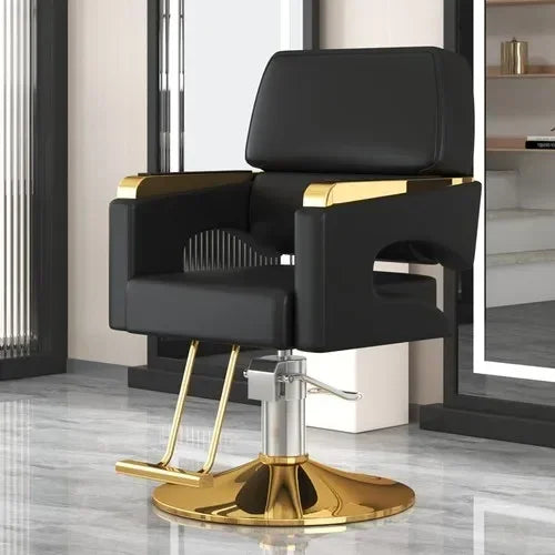 Chaise de Salon de Luxe Lifter, Protecteur en Métal, Dossier, Chaise de Barbier Pivotante, Fauteuil Confortable Nordique, Cadeira De Cabeleireiro, Mobilier de Salon