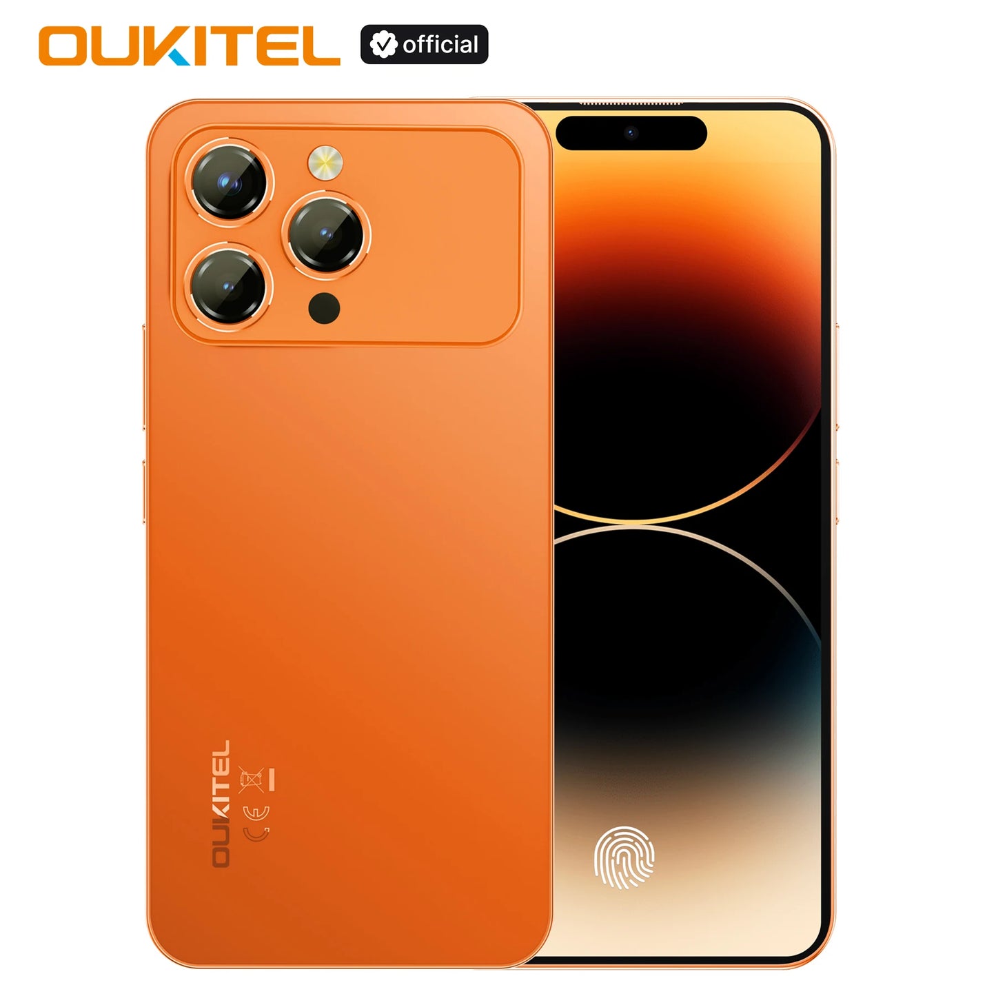 Smartphone Android OUKITEL P1 PRO, Écran FHD+ AMOLED 120Hz de 6,7 pouces, 24(8+16)Go+512Go ROM, Téléphone Portable Double SIM 4G, Batterie 5150mAh