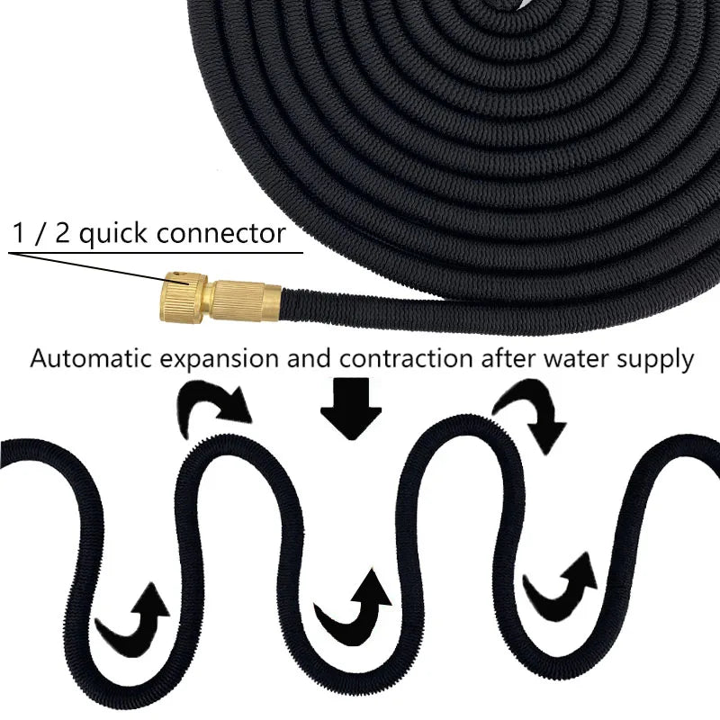 Meistverkaufter Gartenschlauch Flexibler Schlauch Gartenbewässerungsschlauch Doppellattex Hochdruck Autowaschschlauch Gartenbedarf Bewässerung