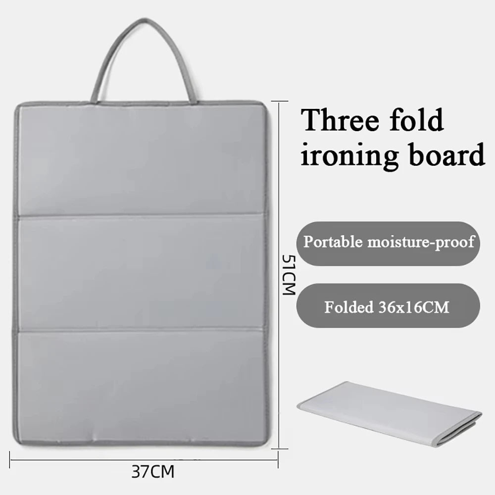 Portable Ironing Mat Hanging Ironing Board Heat Resistant Travel Clothes Protector Board Steamer for Clothes Neatness