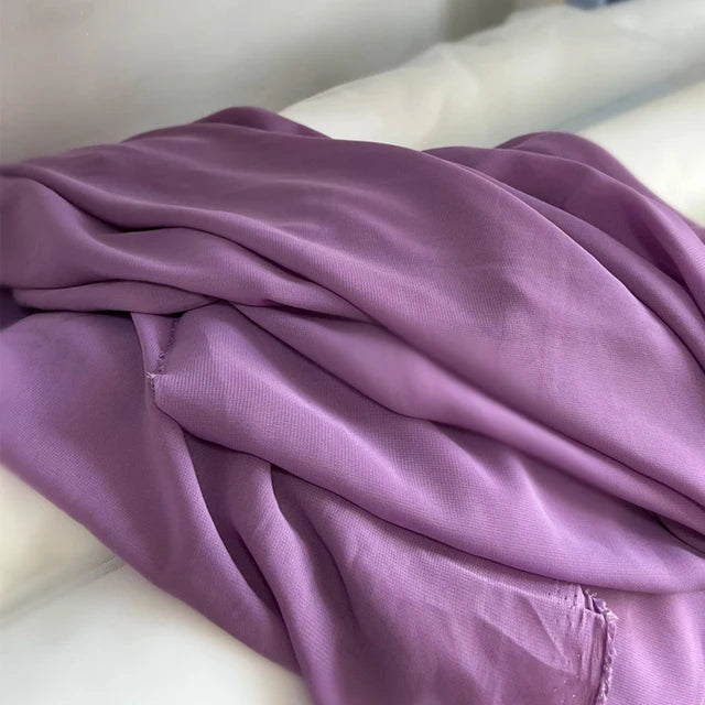 Chiffon fabric for dresses, dresses, skirts, shirts, clothing, decorations and DIY sewing projects, pink and purple