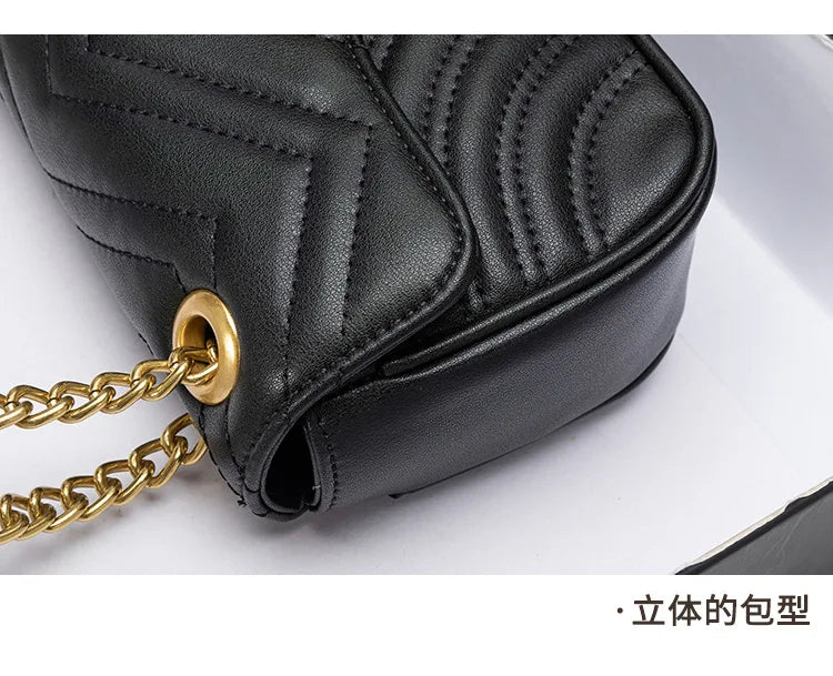 2025 new autumn small fragrant wind rhombus chain bag fashionable shoulder messenger bag