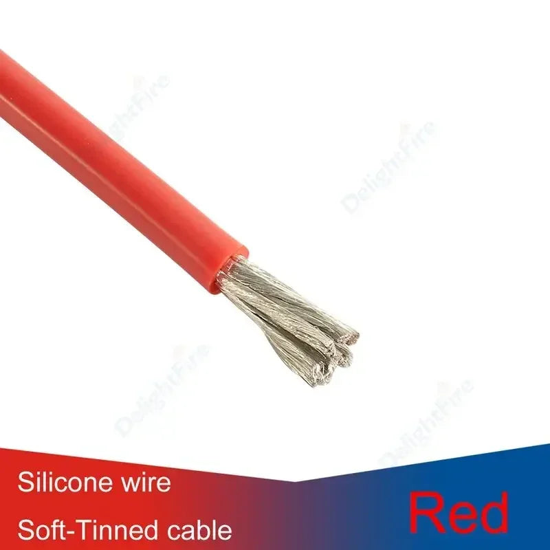 Weiches Silikonkabel 14 12 10 8 6 4 3 0 AWG Rot Schwarz Hitzebeständig 50mm² Elektrokabel für Auto Wohnmobil Solarbatterie Wechselrichter
