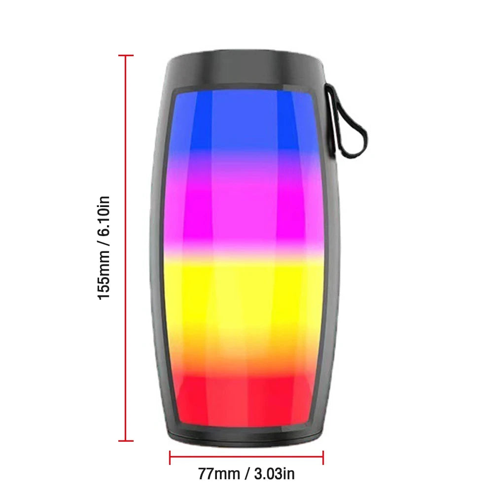 PHONEPACE Bluetooth Wireless Lautsprecher Leistungsstarke tragbare Soundbox Subwoofer Car Audio Bass MP3-Player Soundsystem LED-Lichter