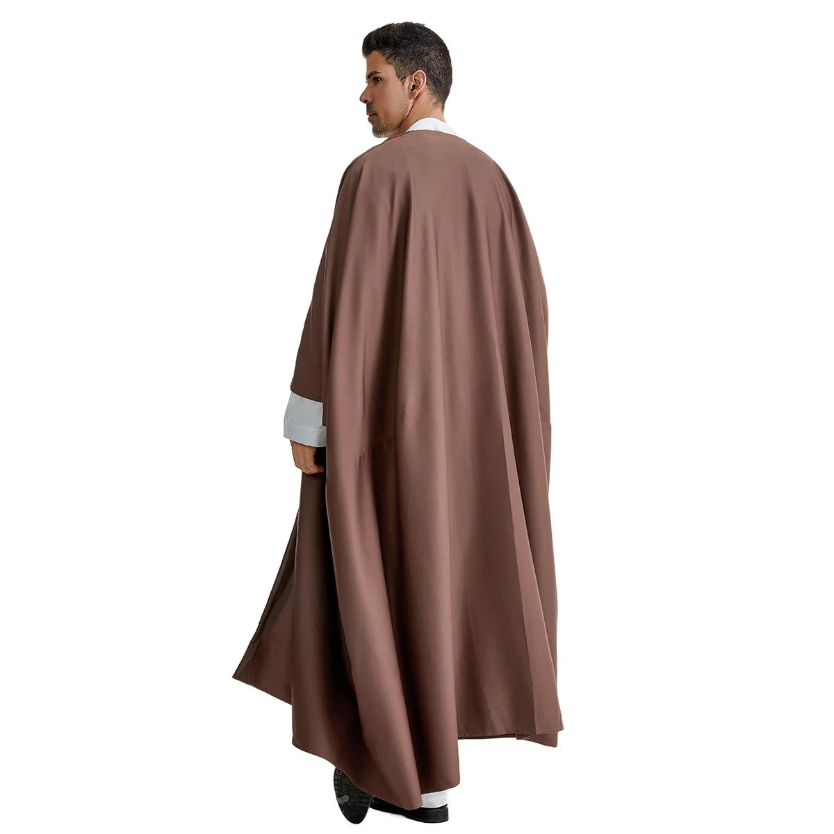 Ramadan Djellaba Eid Abayas Gebets-Kaftan Herren Muslimischer offener Abaya Türkei Arabischer Cardigan Robe Marokko Jubba Thobe Islam Dishdasha