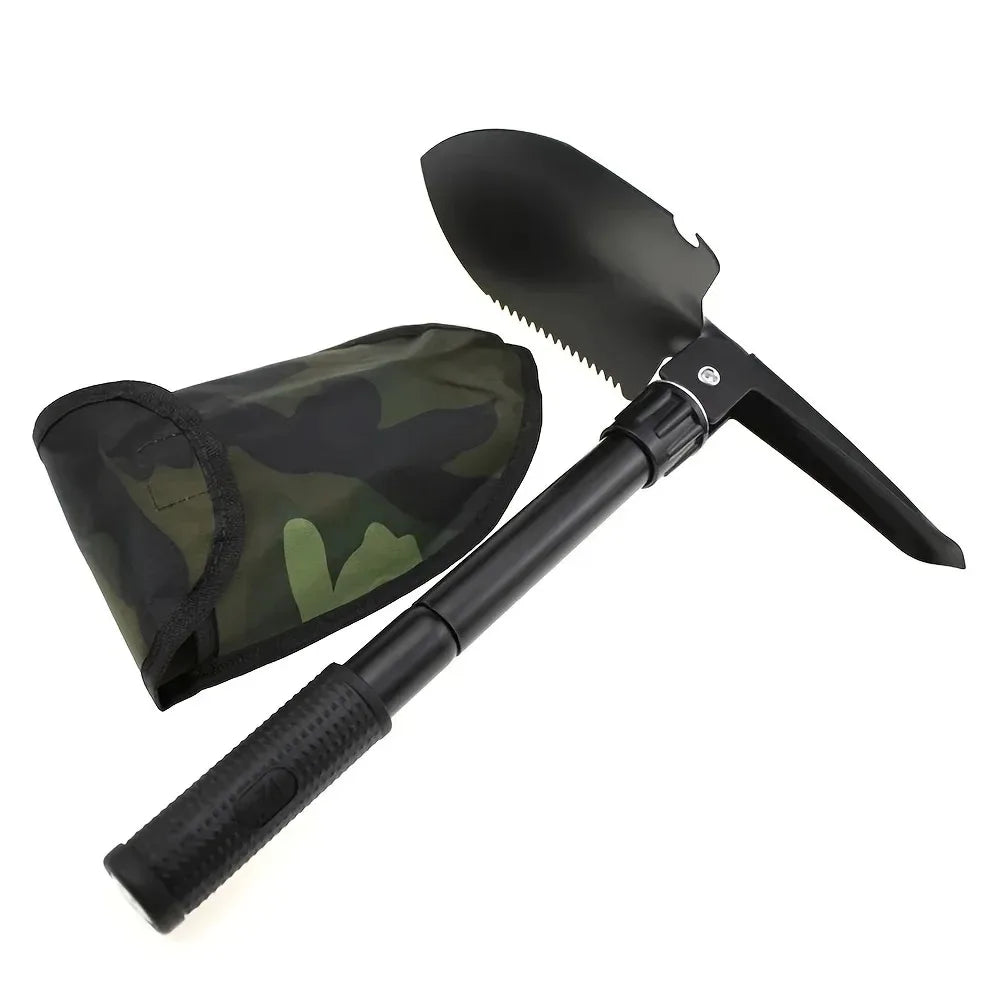1 pelle pliante multifonction, outils de jardinage, mini-pelle télescopique à neige pour le camping, bêche pliable agricole d'extérieur pour le camping